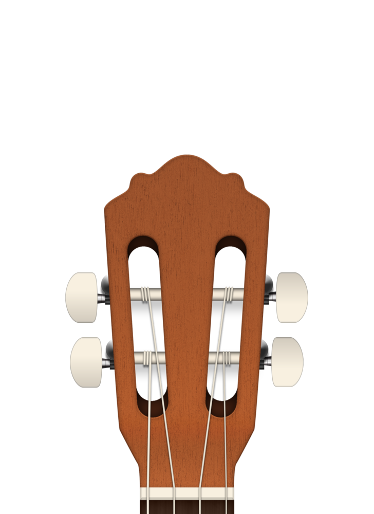 Cabeçote de cavaquinho com tarraxas